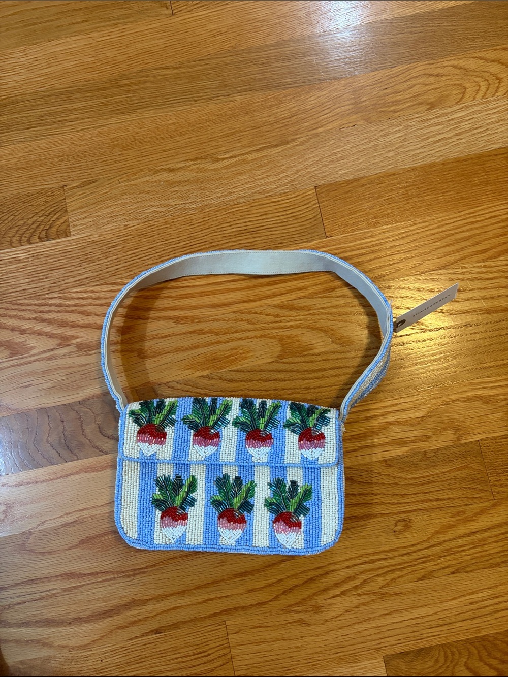 Anthropologie Beaded Fiona Radish Pattern Shoulder Bag NWT - Picture 5 of 13